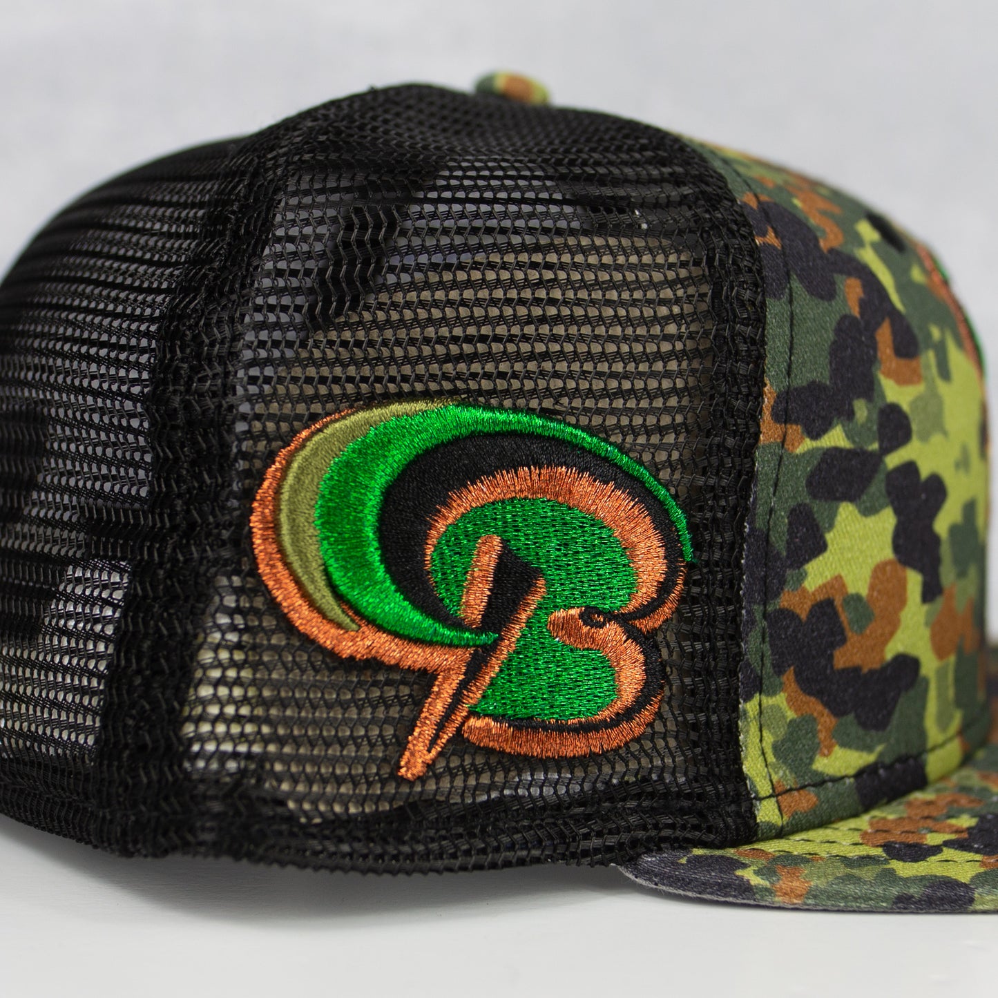 New Era “Splatter Camo” Bowie Baysox Fitted Hat image 1
