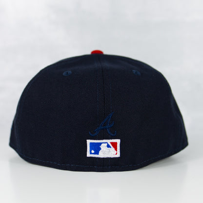 New Era “Pixel” Atlanta Braves Fitted Hat image 1
