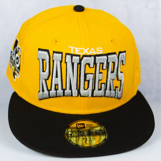 New Era “Billboard” Texas Rangers Fitted Hat image 0