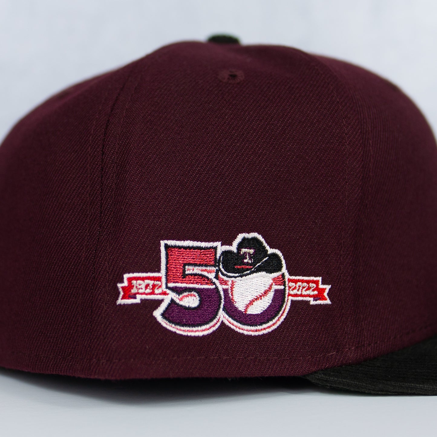 New Era “Merlot” Texas Rangers Fitted Hat image 1